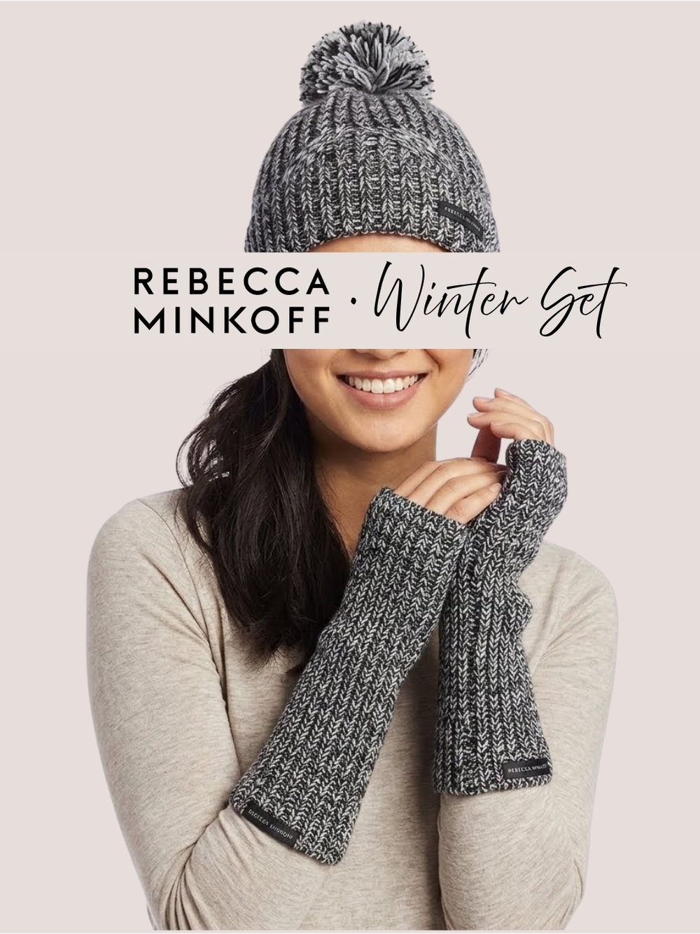 Winter Set • Like New
Rebecca Minkoff • Beanie & Wrist / Arm Warmers